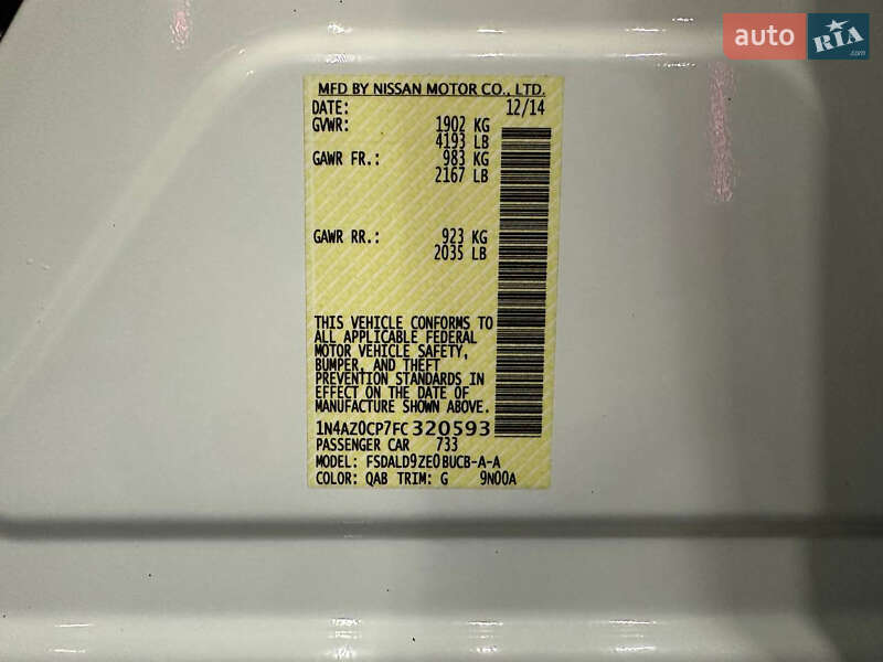 Хэтчбек Nissan Leaf 2014 в Хмельницком фото 11 Хэтчбек Nissan Leaf 2014 в Хмельницком