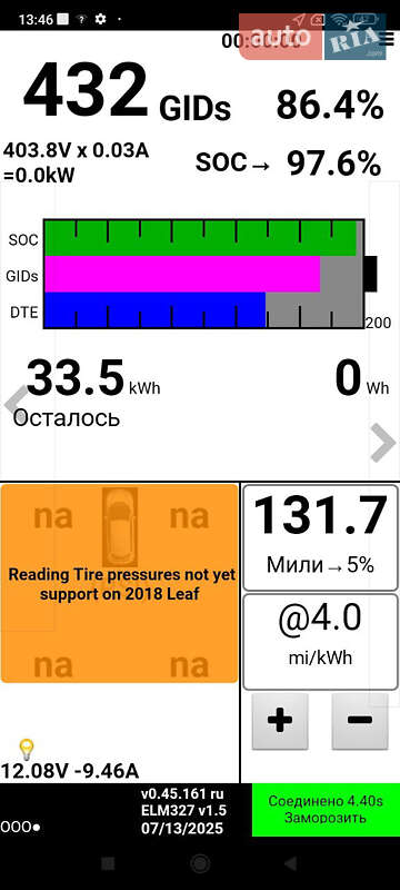 Хэтчбек Nissan Leaf 2019 в Днепре