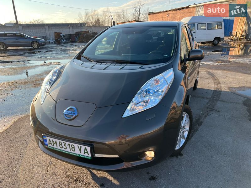 2015 Nissan Leaf, VIN SJNFAAZE0U6040363:plate — фото 1 (autoria)