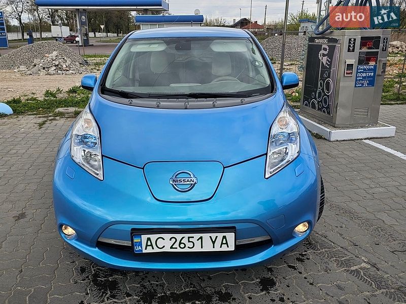 2012 Nissan Leaf, VIN JN1FAAZE0U0015299:plate — фото 1 (autoria)