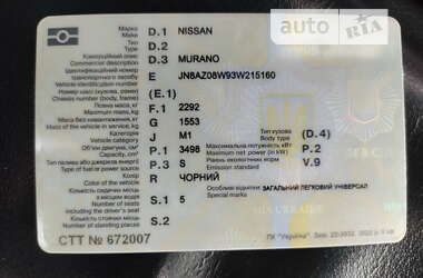 Позашляховик / Кросовер Nissan Murano 2003 в Києві