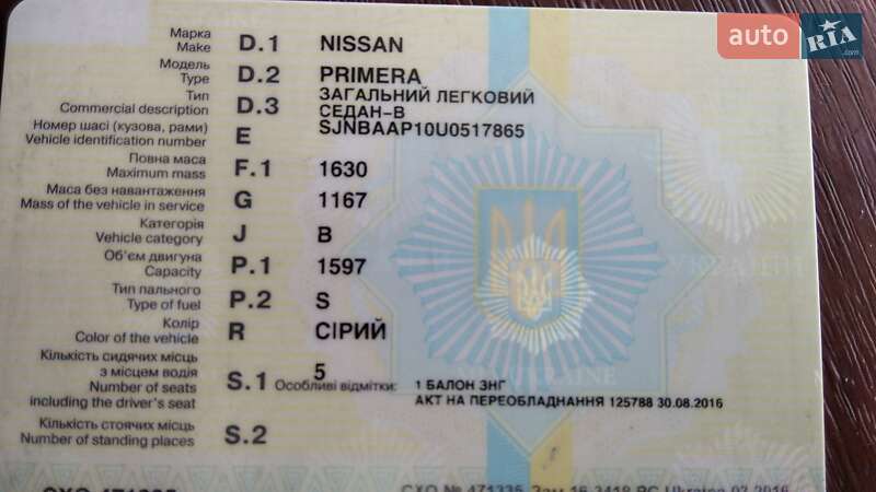 Седан Nissan Primera 1995 в Києві