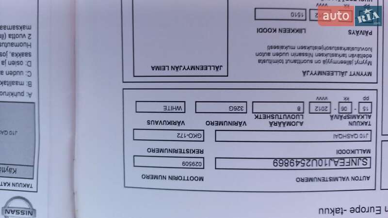 Внедорожник / Кроссовер Nissan Qashqai 2012 в Нововолынске