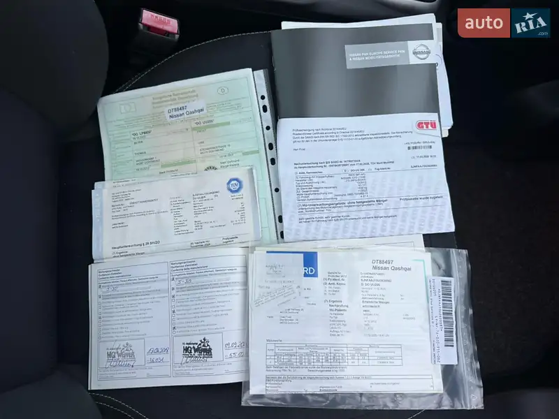 Внедорожник / Кроссовер Nissan Qashqai 2012 в Виннице документ