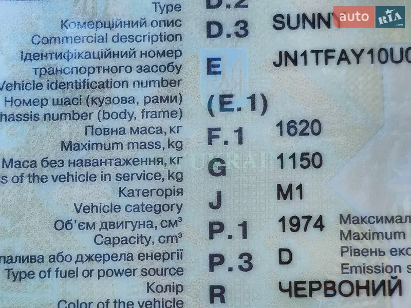 Nissan Sunny 1991
