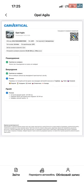 Хэтчбек Opel Agila 2011 в Ужгороде документ