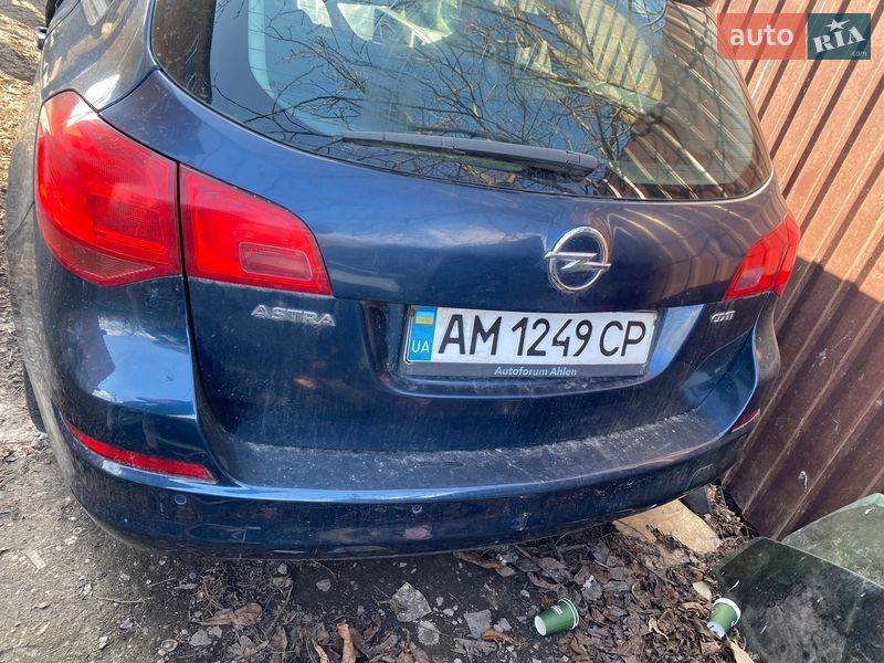 2012 Opel Astra, VIN W0LPD8EG4C8083511:plate — фото 1 (autoria)