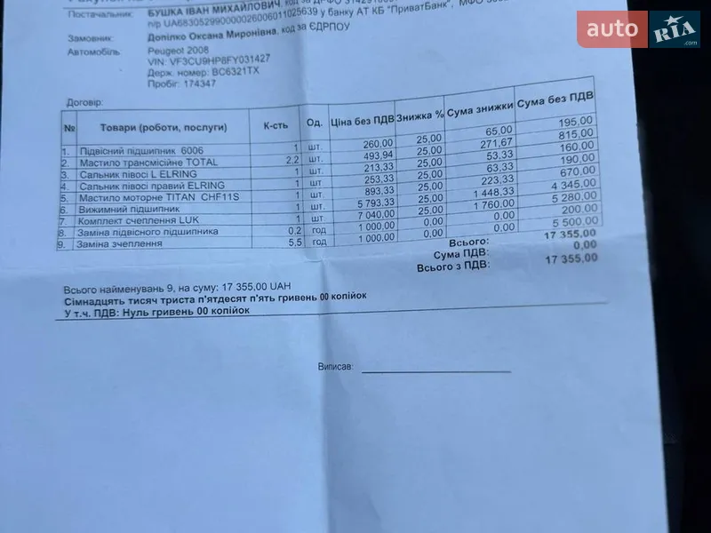 Внедорожник / Кроссовер Peugeot 2008 2015 в Стрые документ