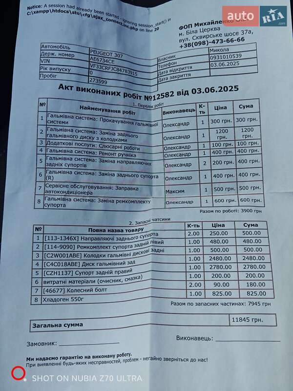 Хэтчбек Peugeot 307 2007 в Фастове