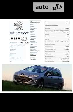 Универсал Peugeot 308 2010 в Ровно