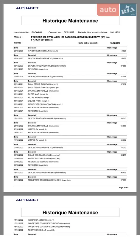 Универсал Peugeot 308 2019 в Хмельницком документ