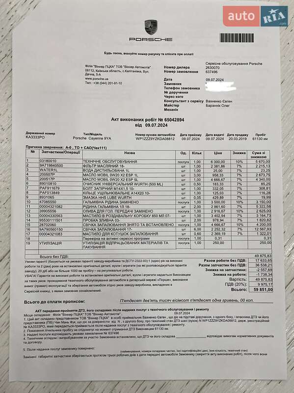 Позашляховик / Кросовер Porsche Cayenne 2018 в Києві