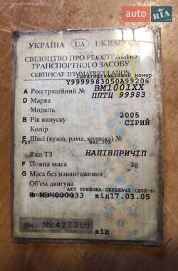 Цистерна полуприцеп ППТ 99981 2005 в 