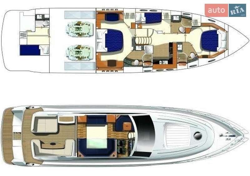Моторная яхта Princess V65 2008 в Одессе