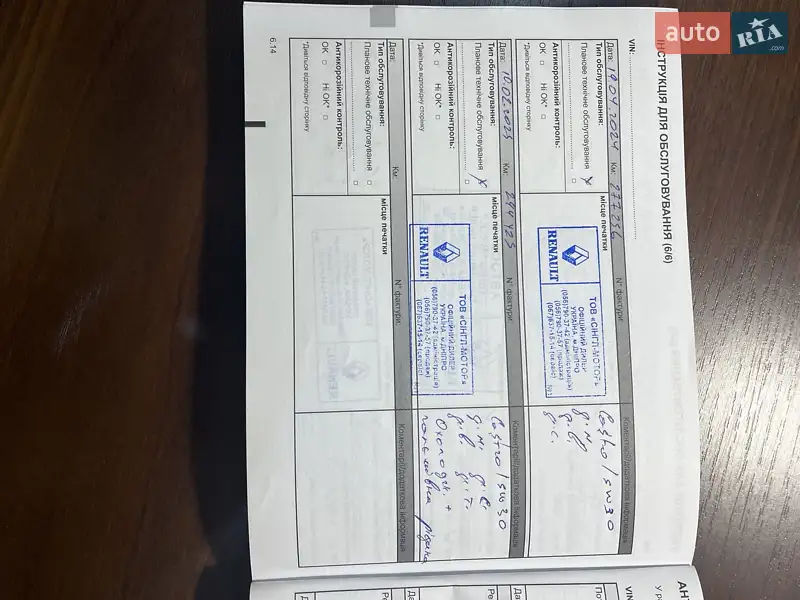 Внедорожник / Кроссовер Renault Duster 2017 в Днепре документ 5 фото Внедорожник / Кроссовер Renault Duster 2017 в Днепре документ