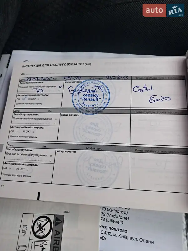 Внедорожник / Кроссовер Renault Duster 2024 в Хмельницком документ