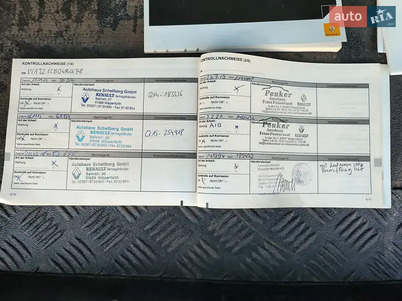 Минивэн Renault Grand Scenic 2013 в Черкассах документ
