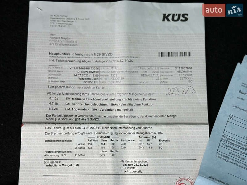 Минивэн Renault Grand Scenic 2012 в Стрые