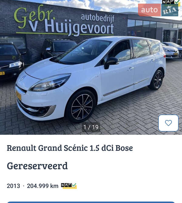 Минивэн Renault Grand Scenic 2012 в Киеве