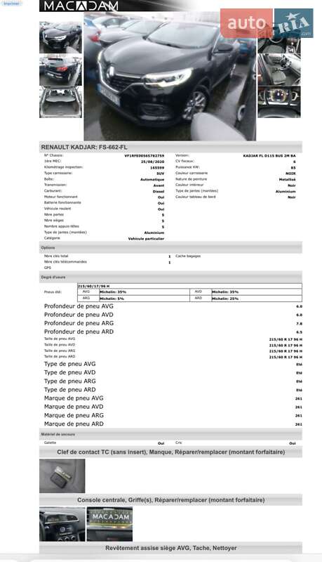 Внедорожник / Кроссовер Renault Kadjar 2020 в Старом Самборе