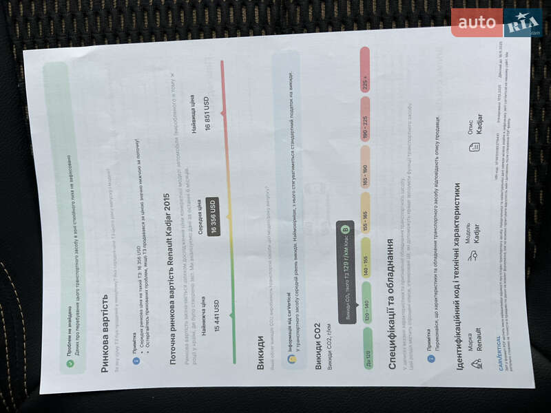 Внедорожник / Кроссовер Renault Kadjar 2015 в Самборе фото 110 Внедорожник / Кроссовер Renault Kadjar 2015 в Самборе