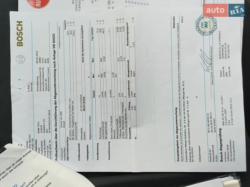 Внедорожник / Кроссовер Renault Kadjar 2015 в Городке документ