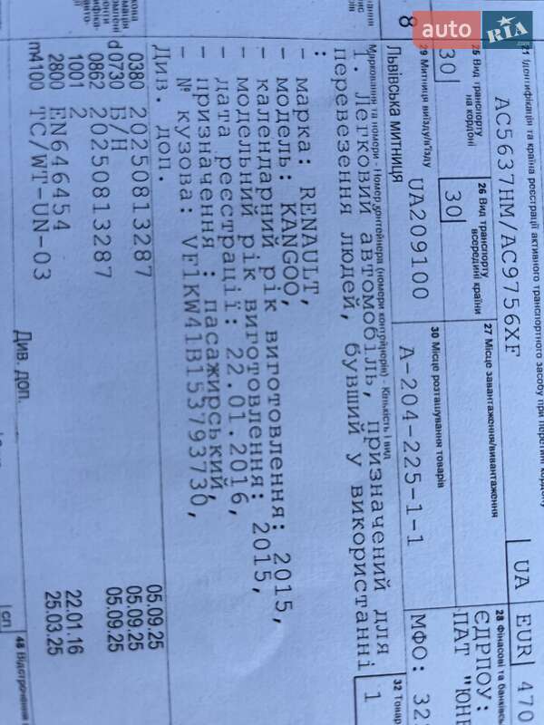 Мінівен Renault Kangoo 2015 в Дубні