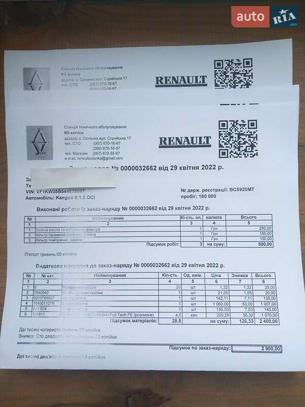 Минивэн Renault Kangoo 2011 в Львове