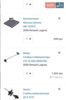 Лифтбек Renault Laguna 2006 в 
