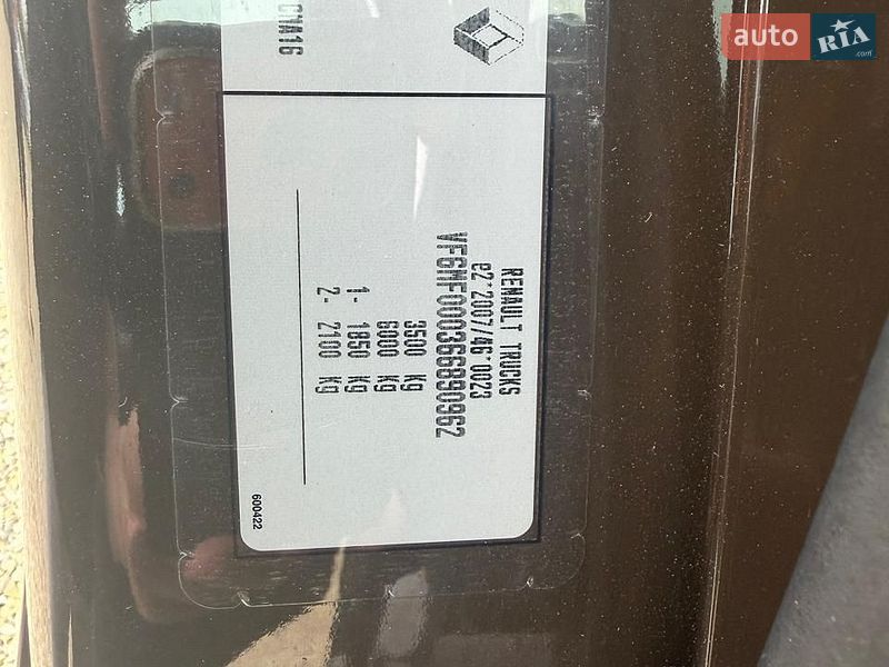 Грузовой фургон Renault Master 2021 в Дубно