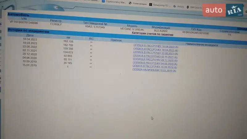 Универсал Renault Megane 2018 в Дубно документ