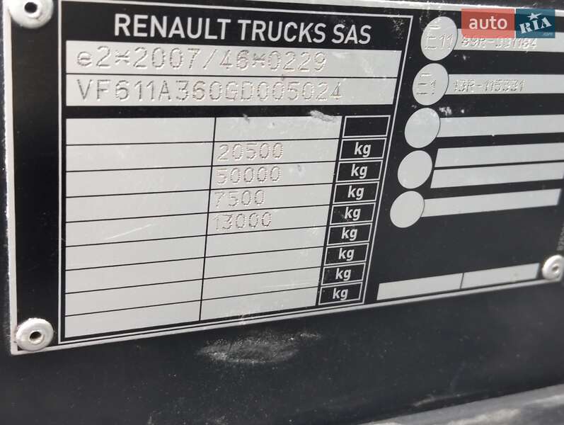 Тягач Renault Range T/T-Series  2016 в Житомирі