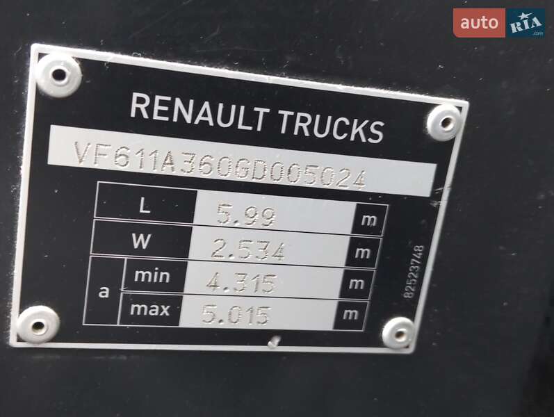 Тягач Renault Range T/T-Series  2016 в Житомирі