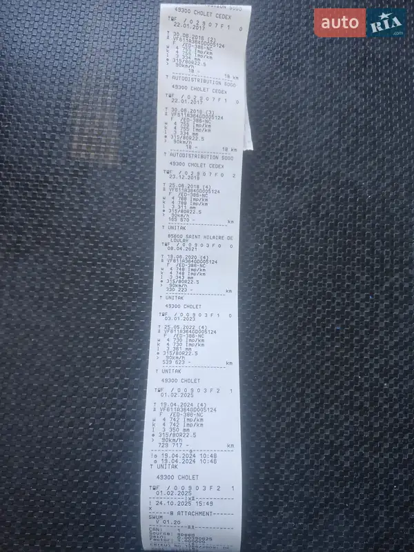 Тягач Renault Range T/T-Series 2016 в Тернополе документ 3 фото Тягач Renault Range T/T-Series 2016 в Тернополе документ