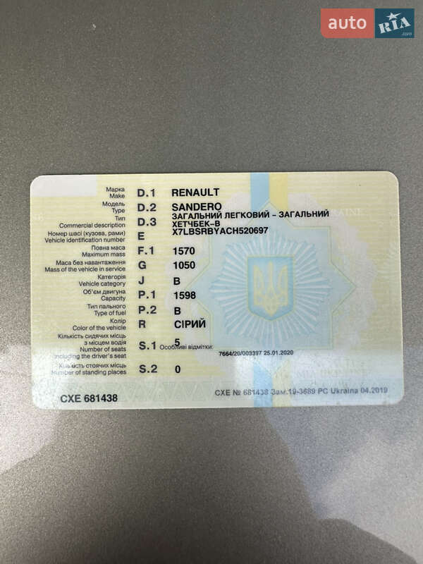 Хэтчбек Renault Sandero 2012 в Днепре