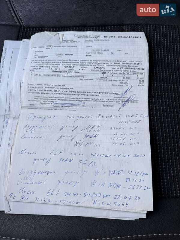 Хетчбек Renault Sandero 2015 в Полтаві