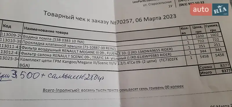 Мінівен Renault Scenic 2014 в Запоріжжі документ 4 фото Мінівен Renault Scenic 2014 в Запоріжжі документ