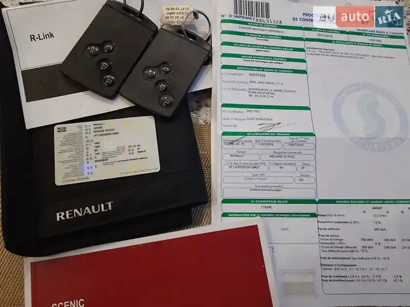Мінівен Renault Scenic 2015 в Старокостянтинові документ 2 фото Мінівен Renault Scenic 2015 в Старокостянтинові документ