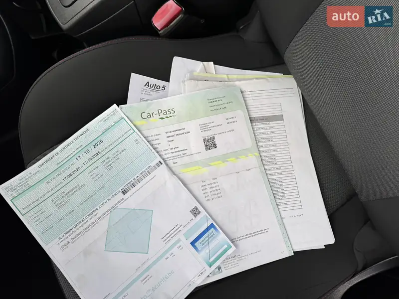 Мінівен Renault Scenic 2013 в Луцьку документ