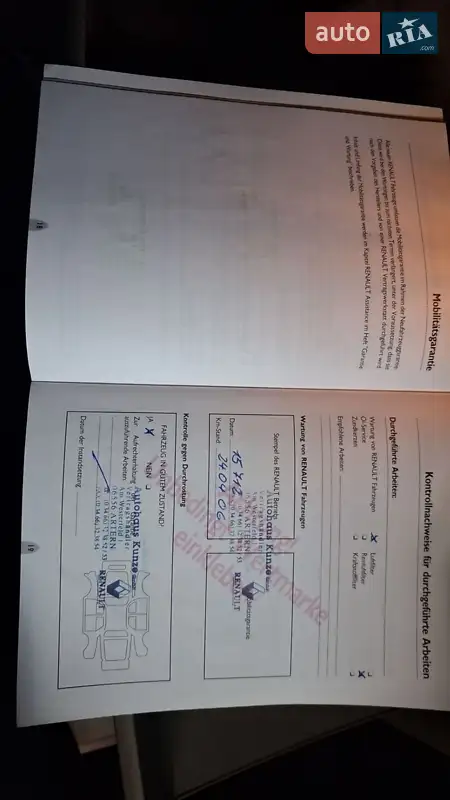 Минивэн Renault Scenic 2005 в Дубно документ