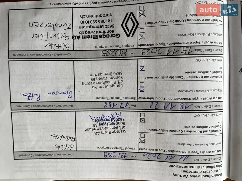 Минивэн Renault Scenic 2014 в Луцке документ