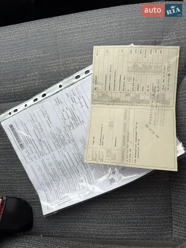 Минивэн Renault Trafic 2013 в Тернополе документ