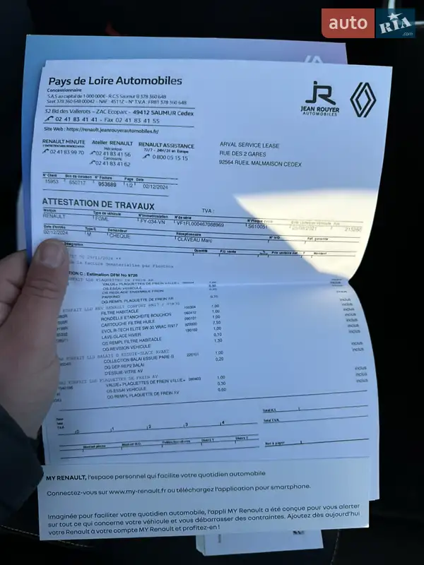 Грузовой фургон Renault Trafic 2021 в Киеве документ