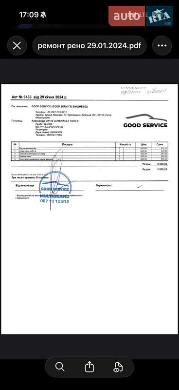 Мінівен Renault Trafic 2010 в Києві