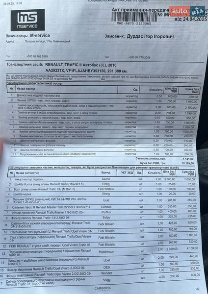 Минивэн Renault Trafic 2010 в Хмельницком