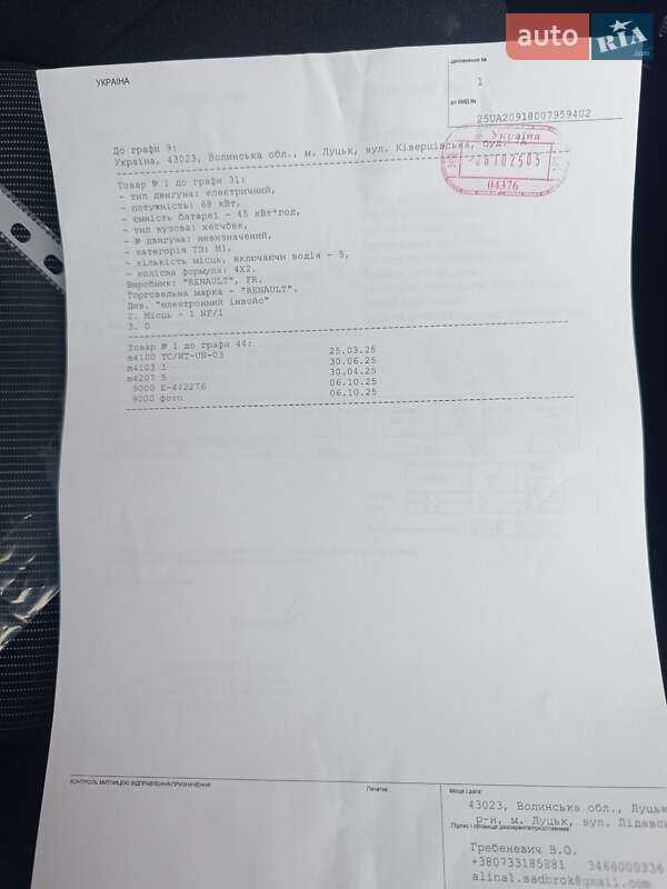 Хэтчбек Renault Zoe 2019 в Ровно