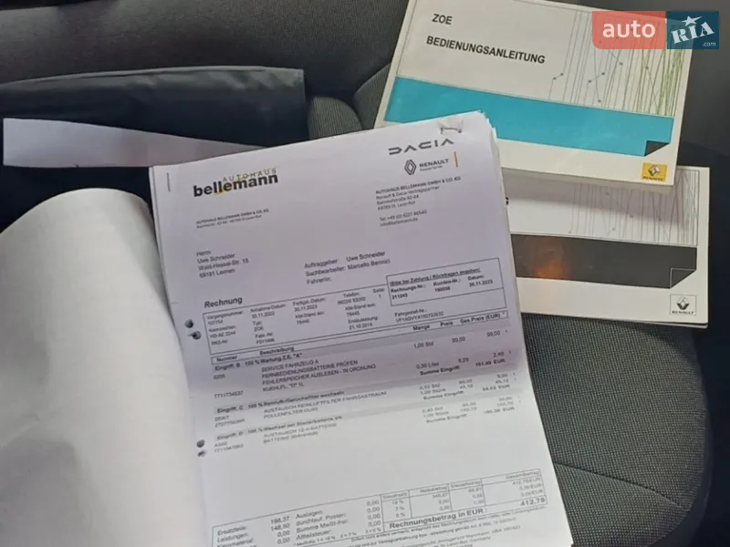 Хэтчбек Renault Zoe 2014 в Львове документ 2 фото Хэтчбек Renault Zoe 2014 в Львове документ