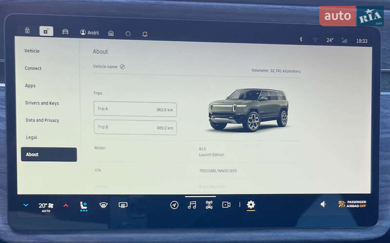Позашляховик / Кросовер Rivian R1S 2022 в Львові