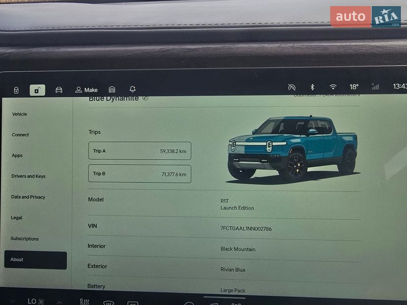 Пикап Rivian R1T 2022 в Киеве фото 7 Пикап Rivian R1T 2022 в Киеве