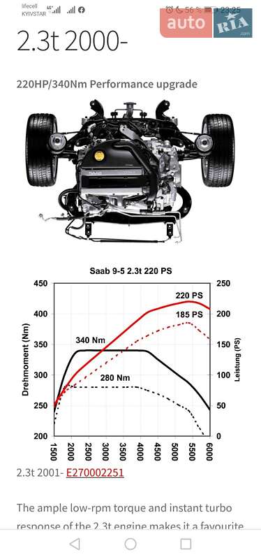Универсал Saab 9-5 2006 в Чернигове